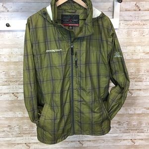 Lightweight plaid windbreaker by ZeroXposur sz XL